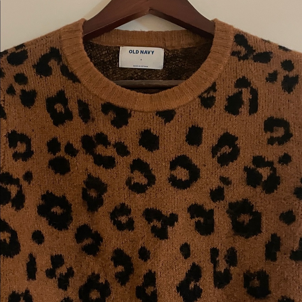 Old Navy Animal Print Knit Sweater
